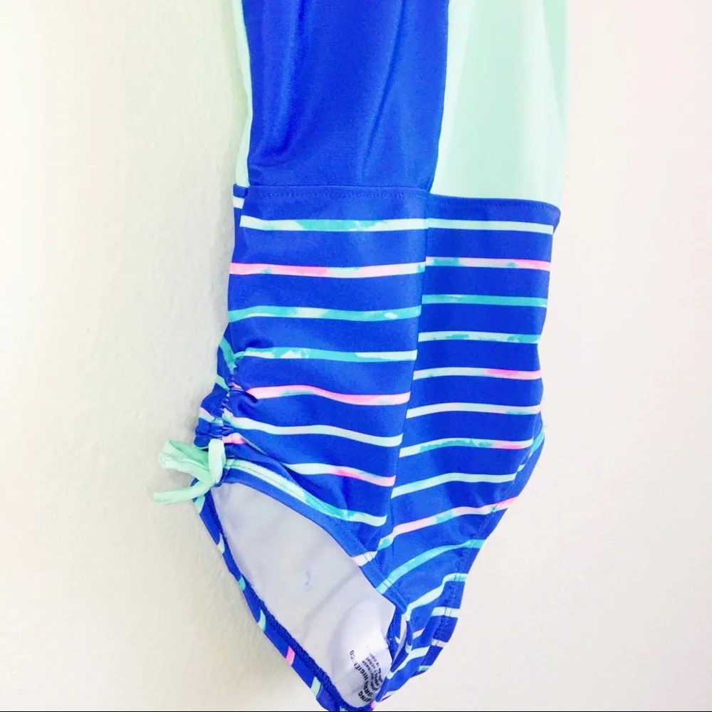 Nautica, Blue-Mint Stripped Swimsuit, size S (7)